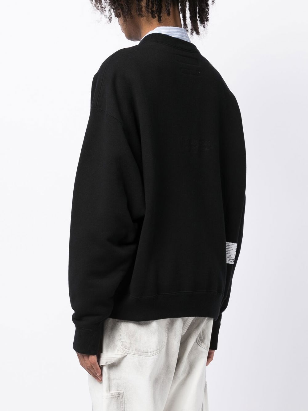 embroidered-logo cotton sweatshirt - 4