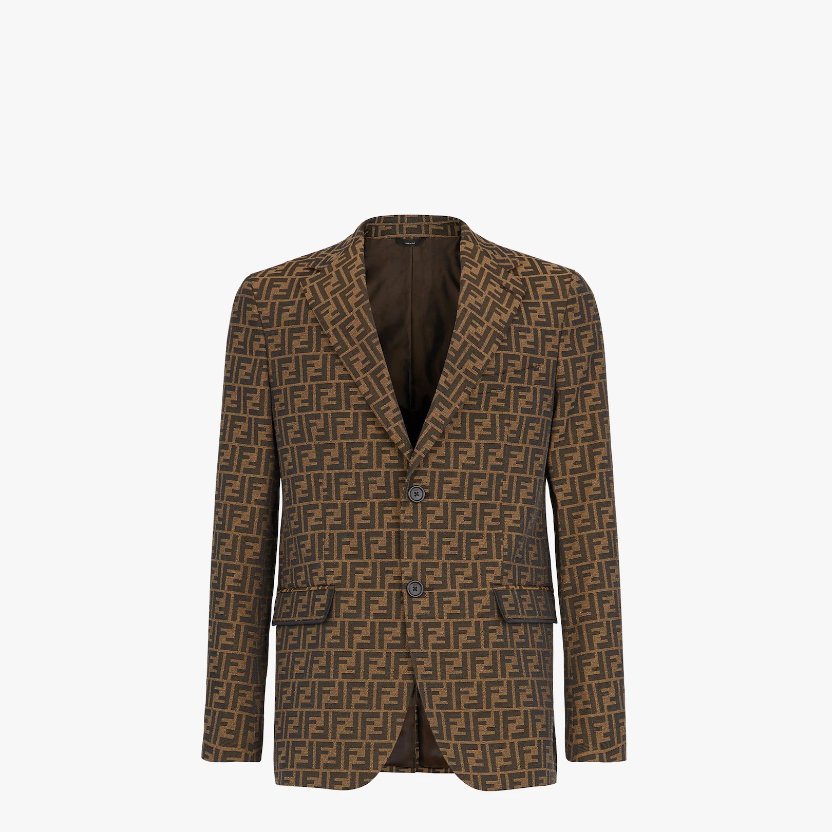 Brown fabric blazer - 1