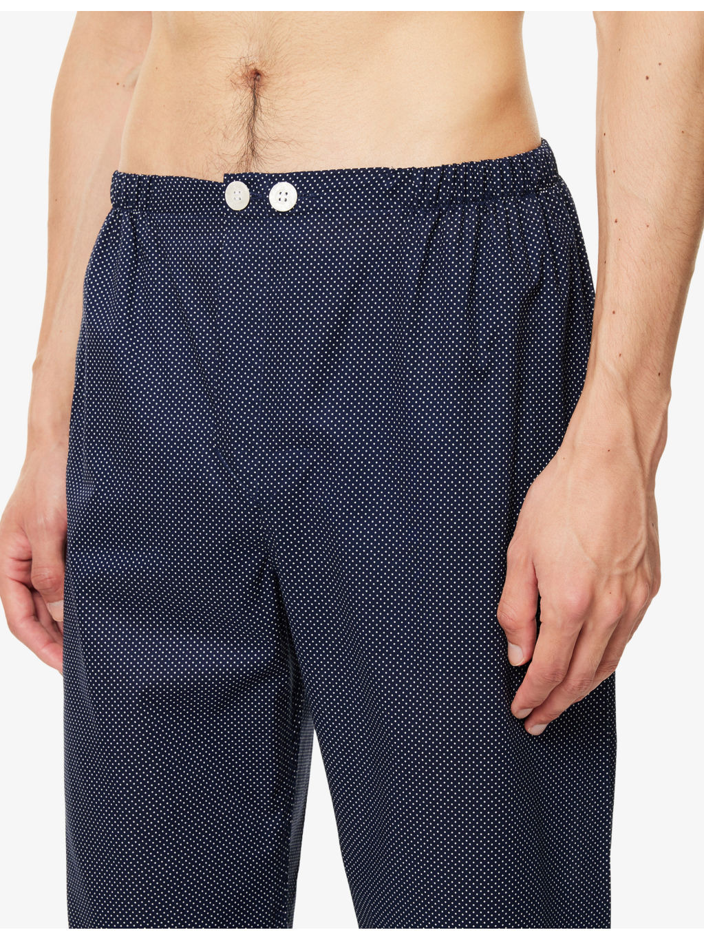 Plaza Pin Dot-Print Cotton Pyjama Set - 4