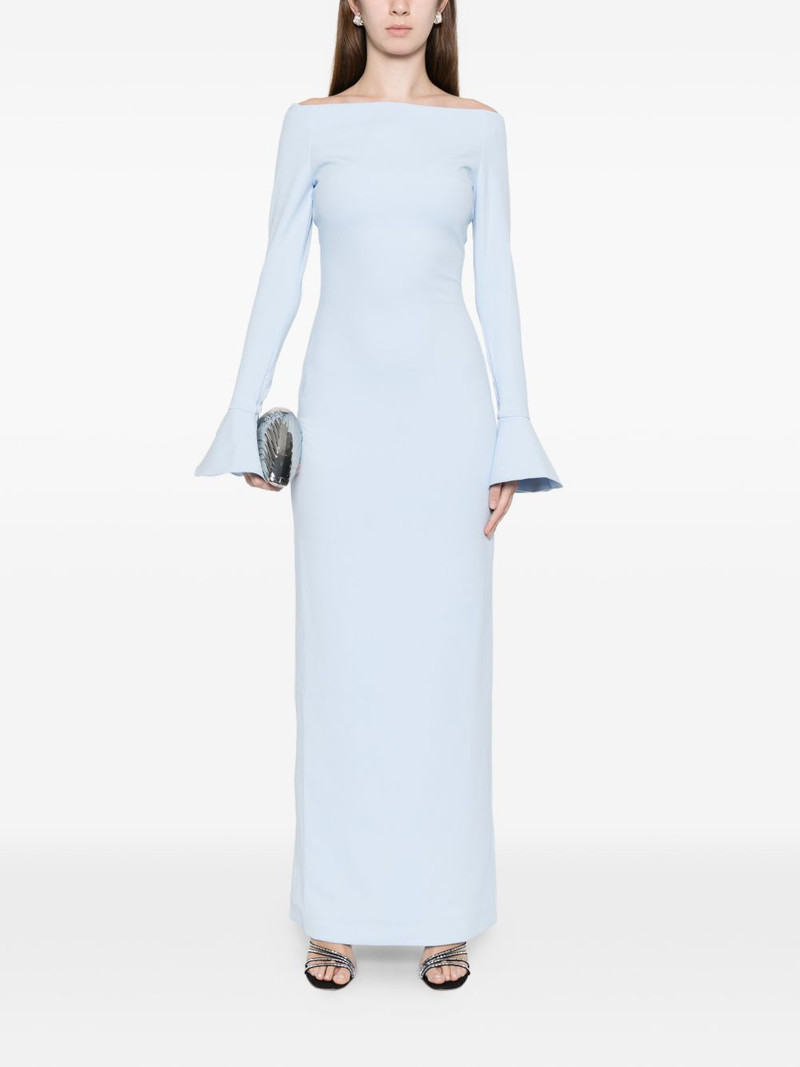 SOLACE LONDON Anica bell-sleeve maxi dress outlook