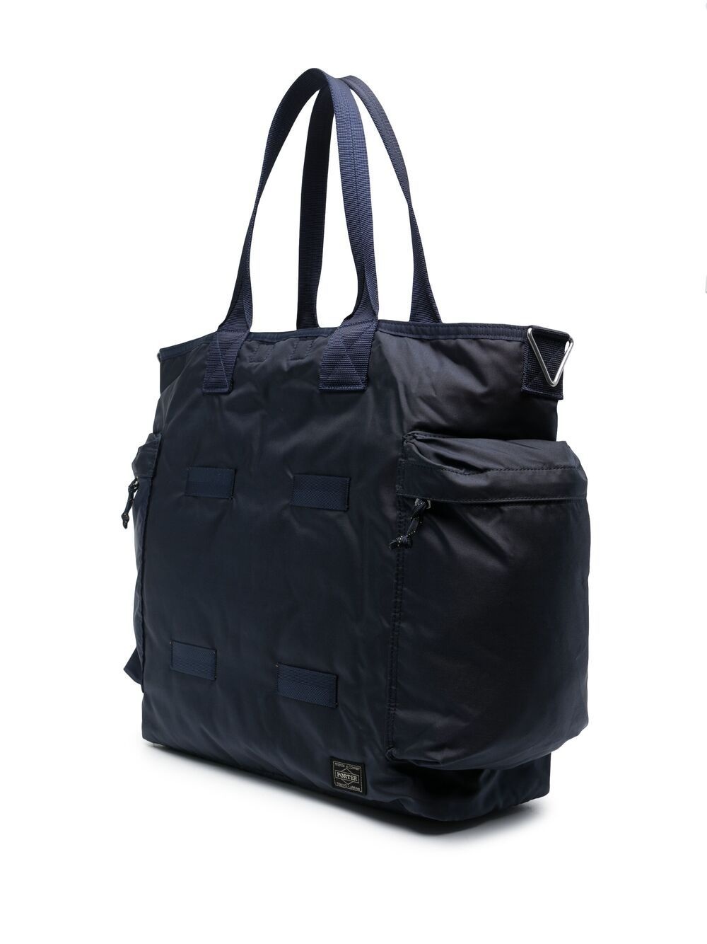 logo patch tote bag - 3