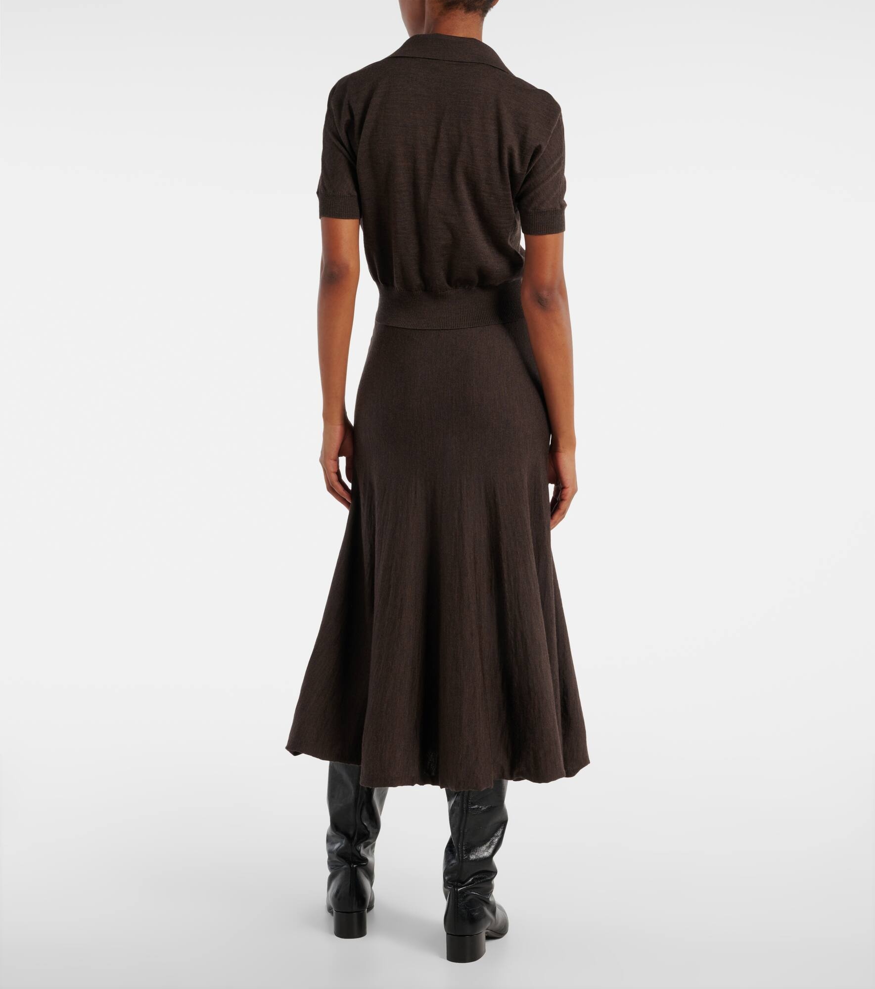Morgane wool-blend polo shirt - 3