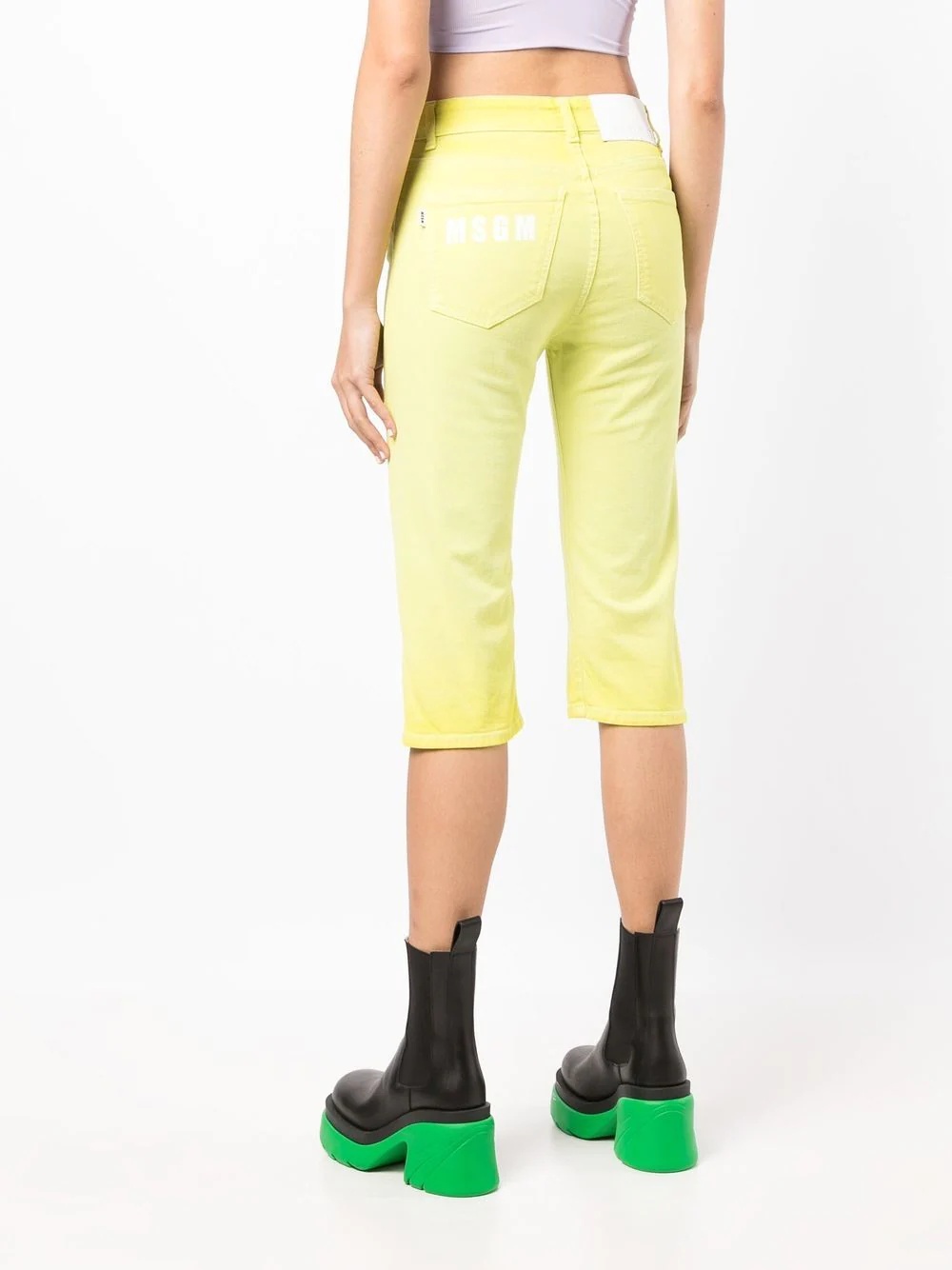 mid-rise cropped trousers - 4