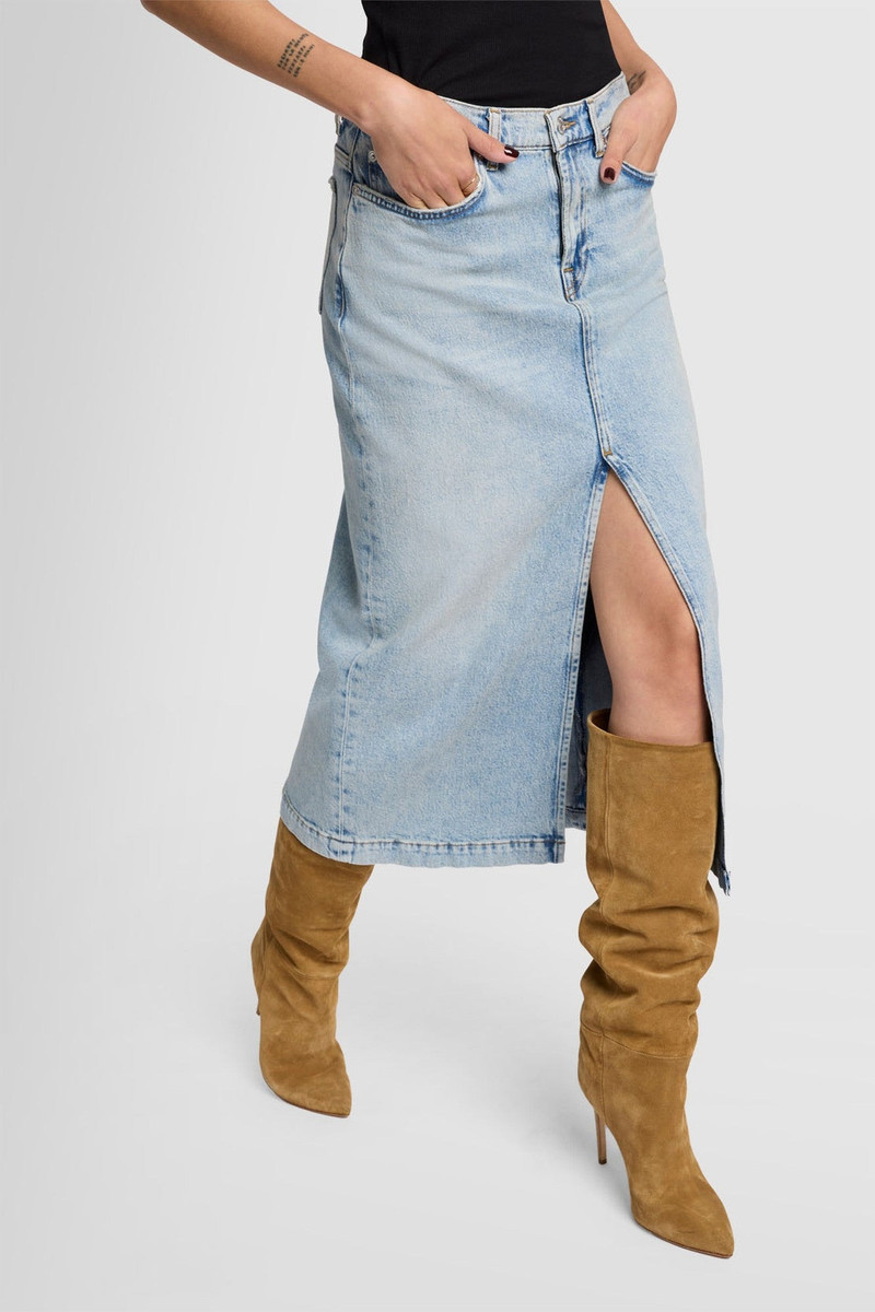 AMBER SKIRT in Denim 3