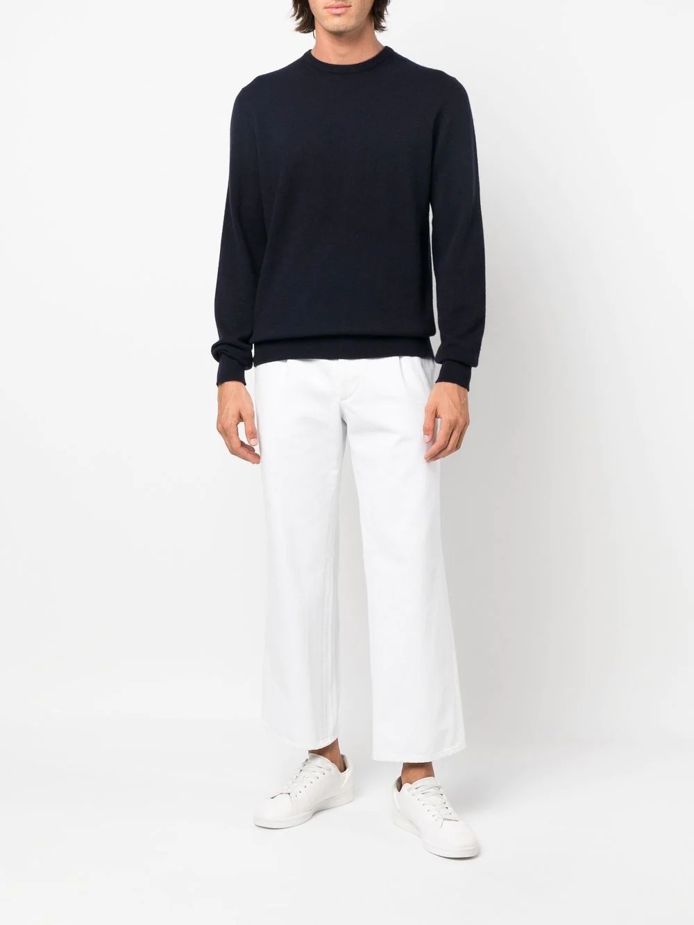 crew-neck cashmere jumper - 2