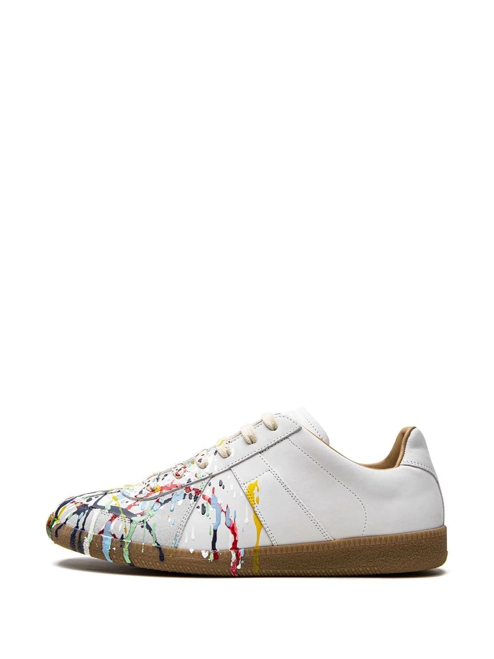 Replica paint splatter-effect low-top sneakers - 3
