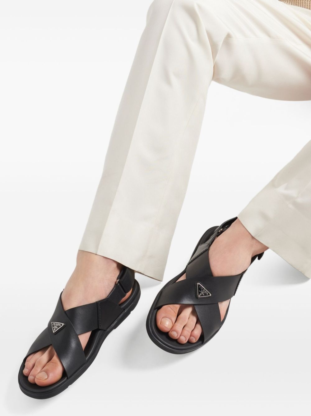 cross-strap sandals - 6