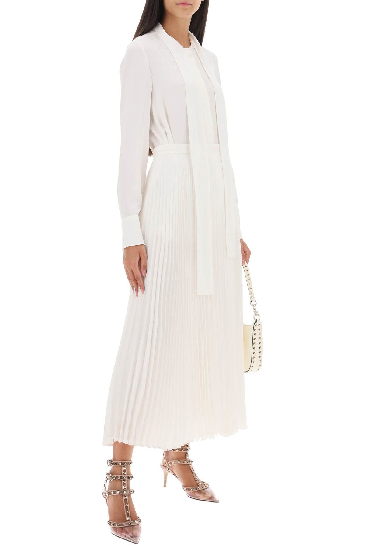 SILK JACQUARD TOILE ICONOGRAPHE PLEATED SKIRT - 2
