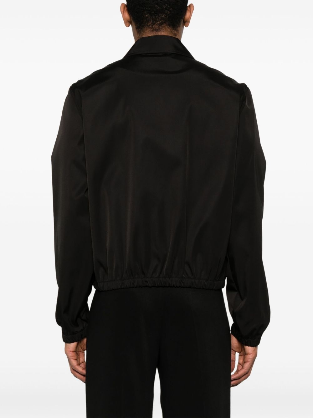 logo-lettering bomber jacket - 4