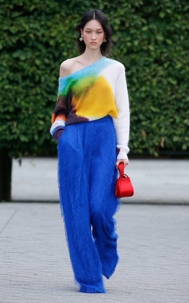 Abstract Watercolor Pullover multi - 2