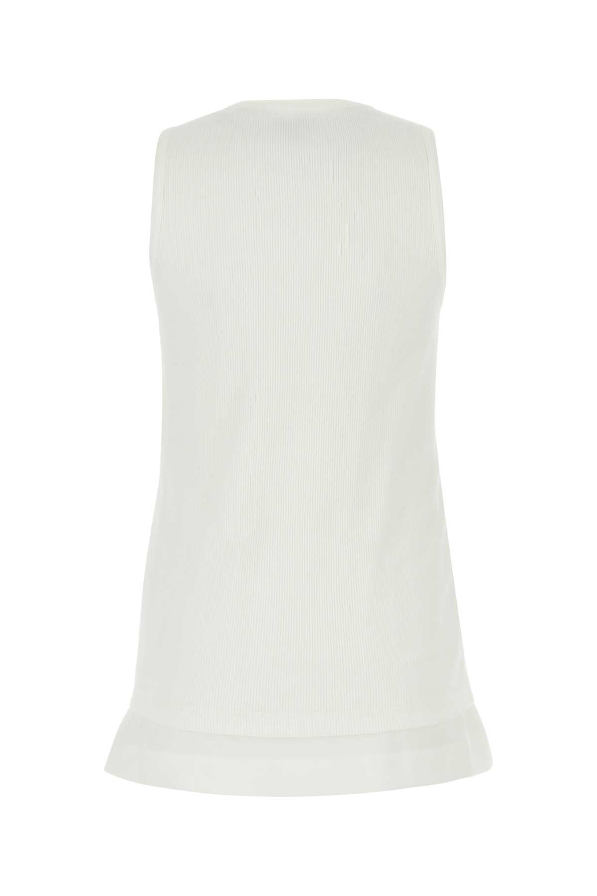 Bottega Veneta Women White Jersey Top - 2