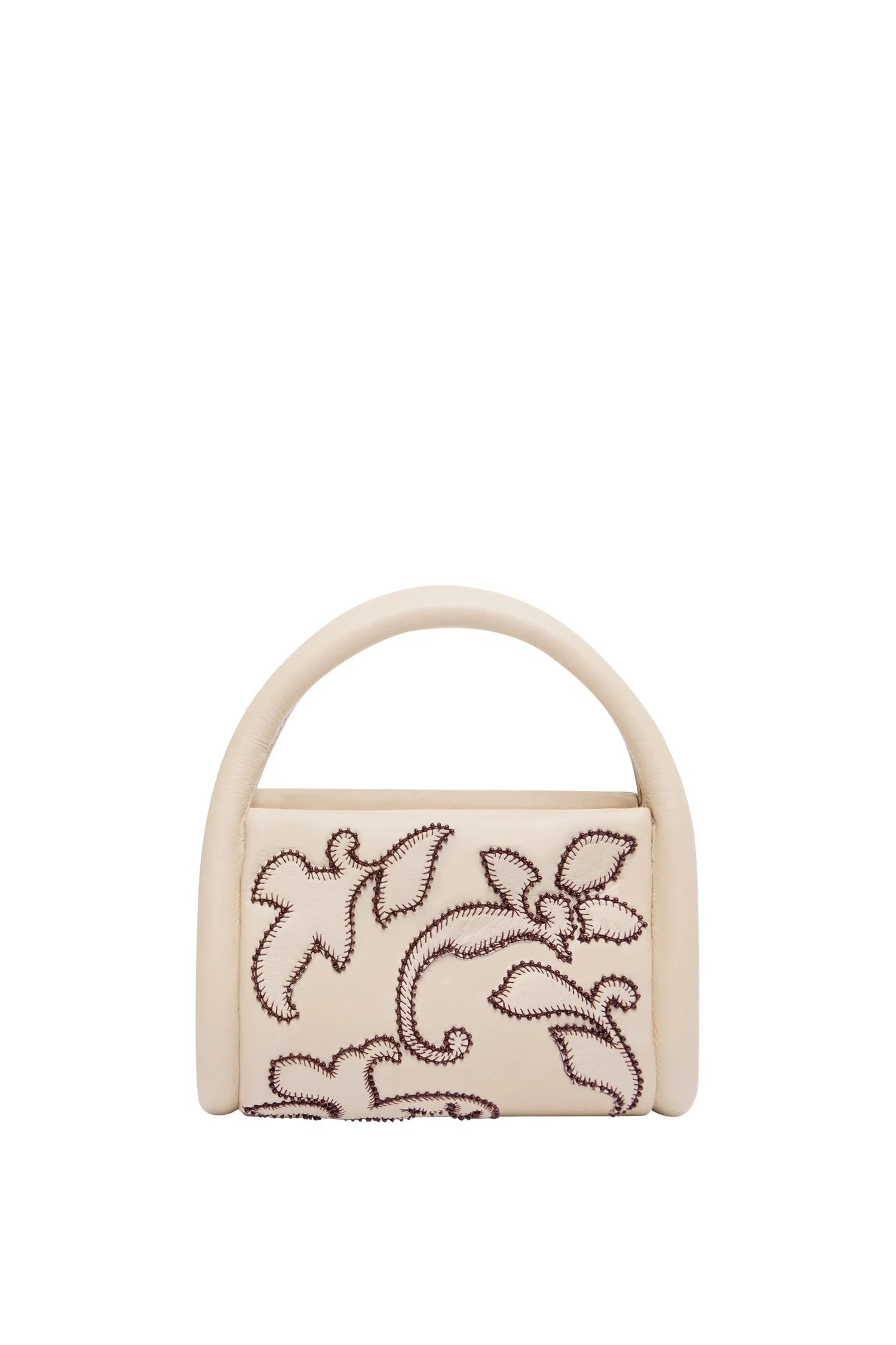 Duke Leather Applique Bag Ivory - 1