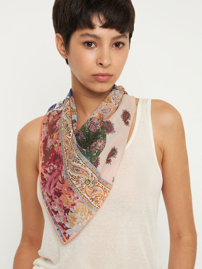 Zimmermann Printed silk & cotton scarf outlook