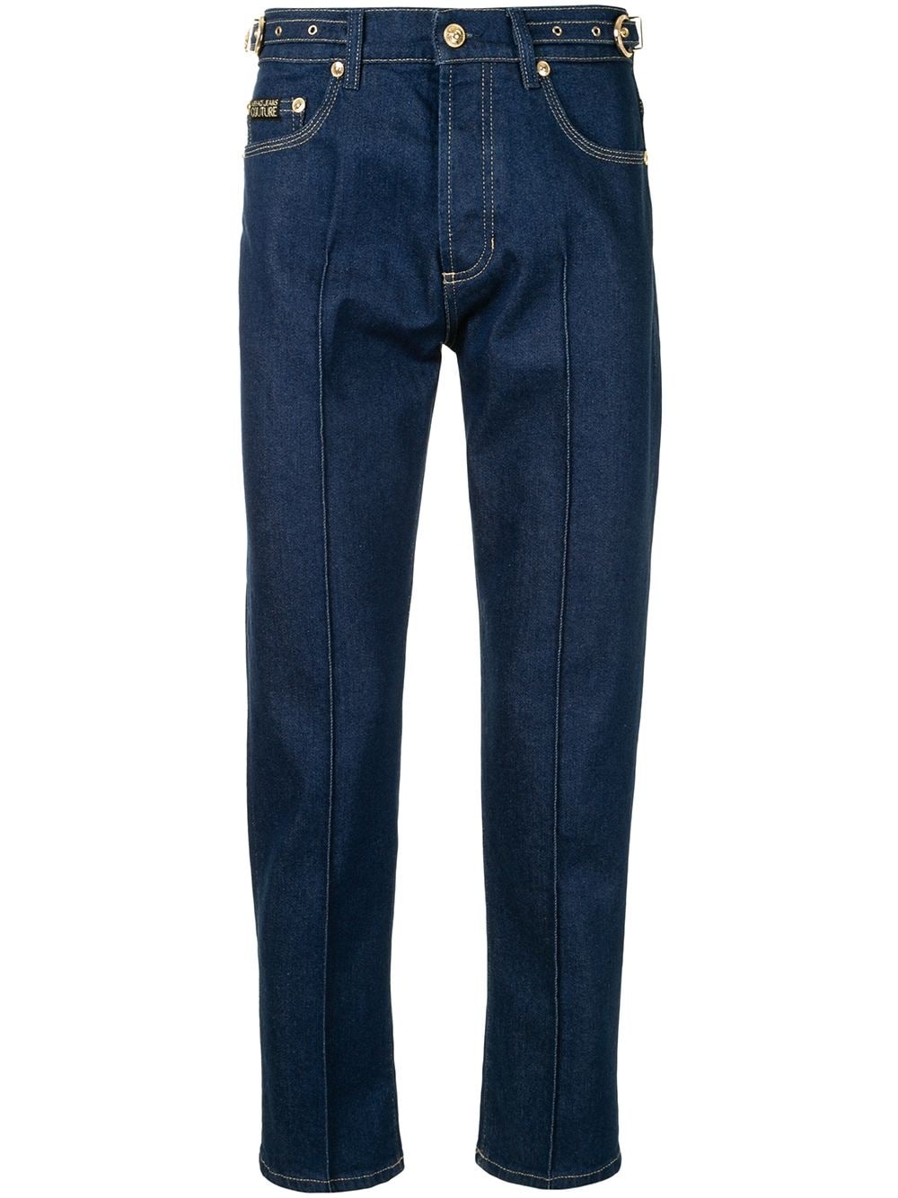 mid-rise straight jeans - 1