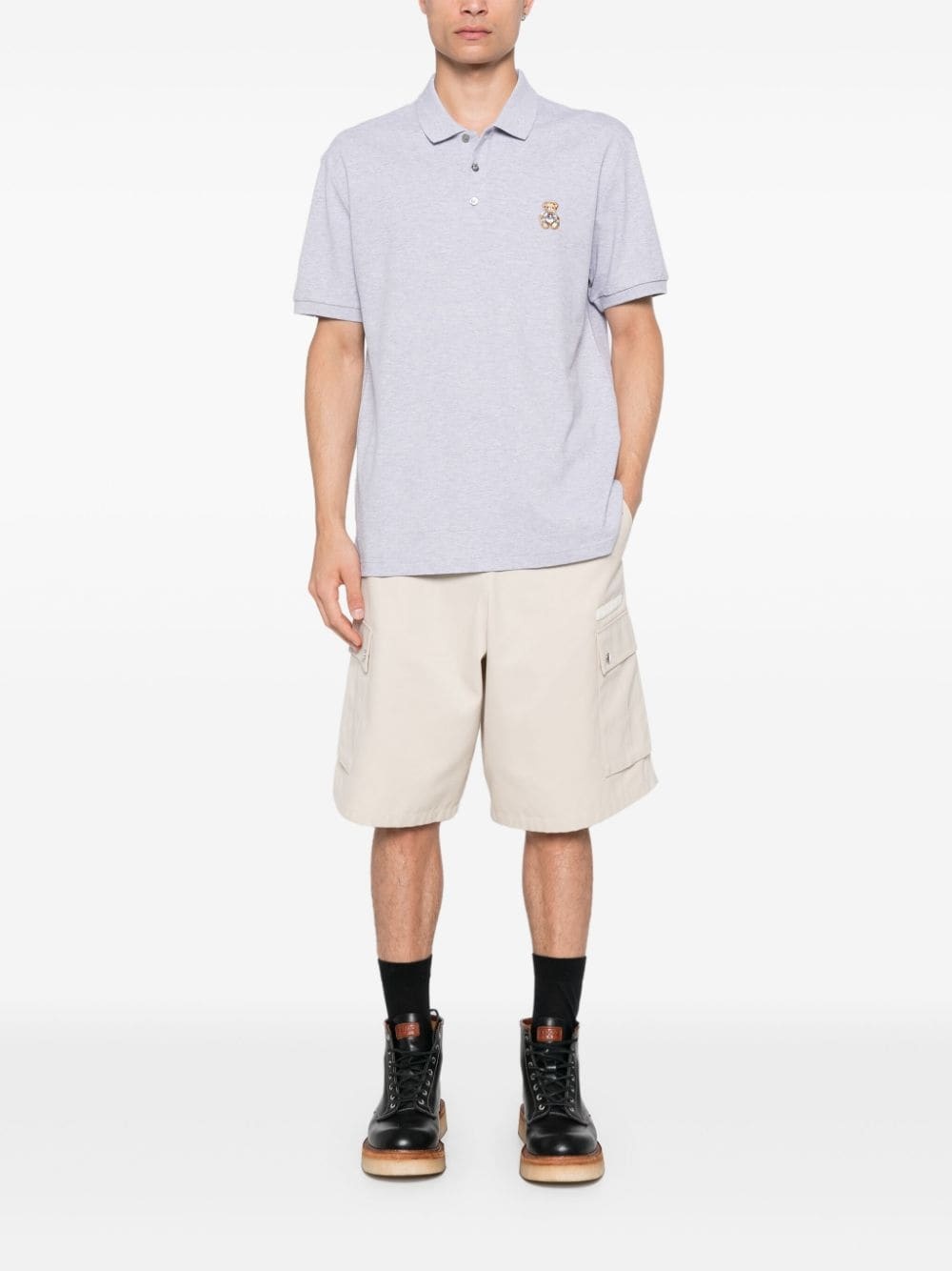 Teddy Bear-patch polo shirt - 2