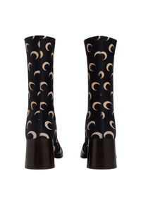Marine Serre ムーン ANKLE BOOTS MARINE SERRE All Over Moon Ankle Boots - Black | Garmentory
