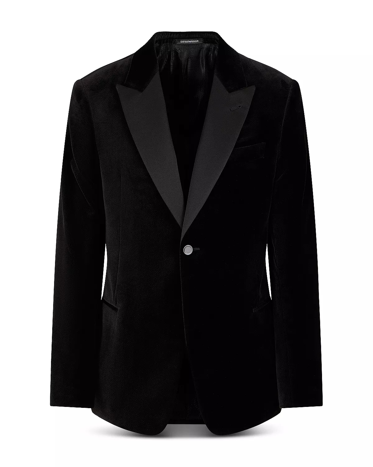 Embossed Print and Satin Lapel Blazer - 5