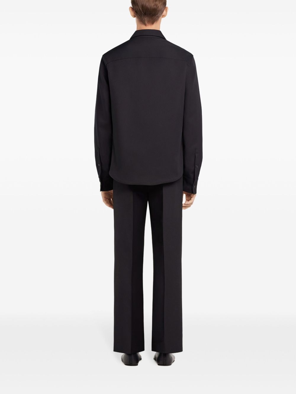 zipped twill shirt - 4