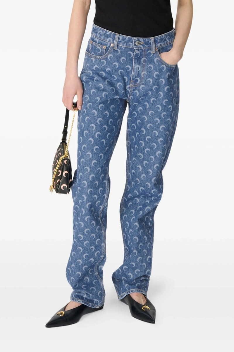 Marine Serre 'Moon' jeans outlook