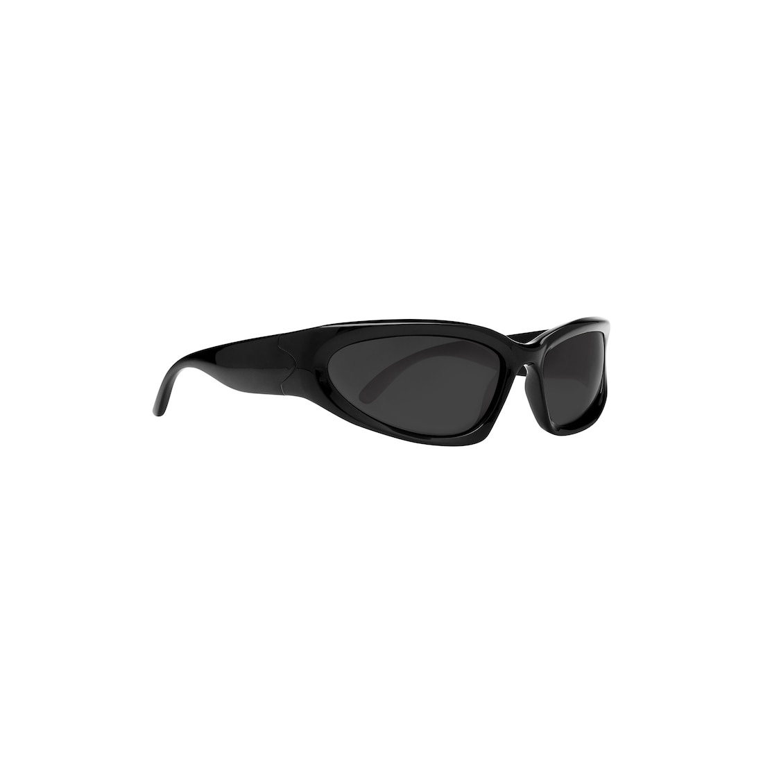 Swift Oval Sunglasses in Black - 3