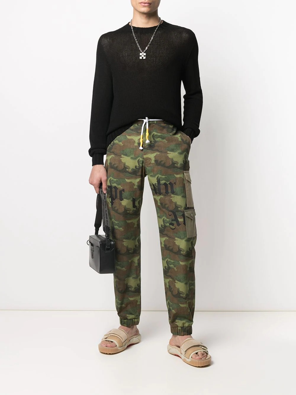 camouflage-print cargo trousers - 2