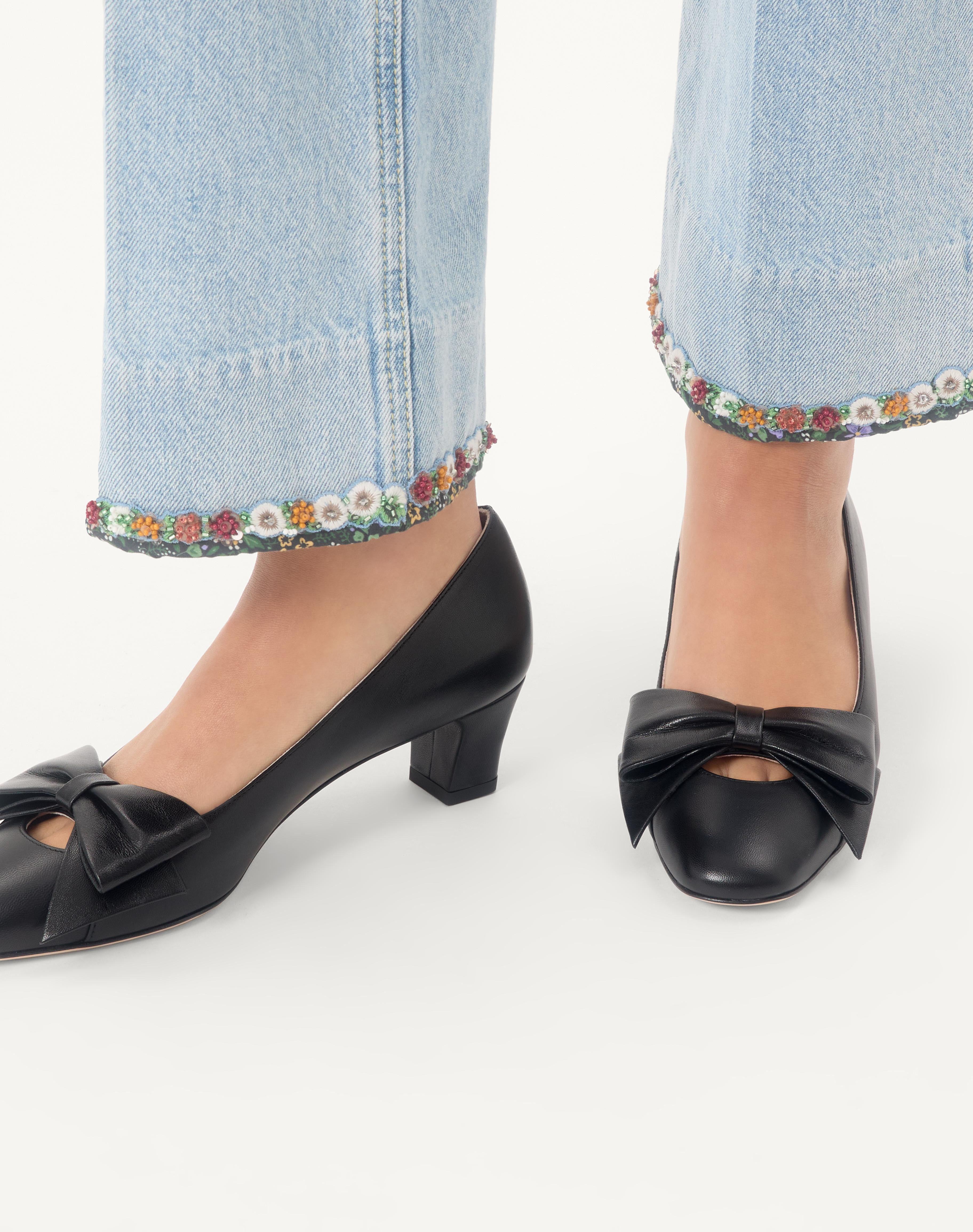 BOWOW PUMPS IN KIDSKIN 45MM - 2