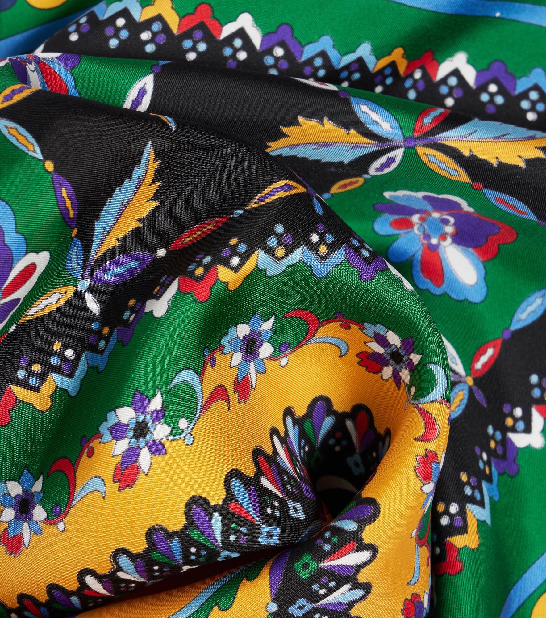 Festa silk twill scarf - 3