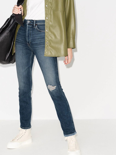 RE/DONE distressed-effect straight-leg jeans outlook