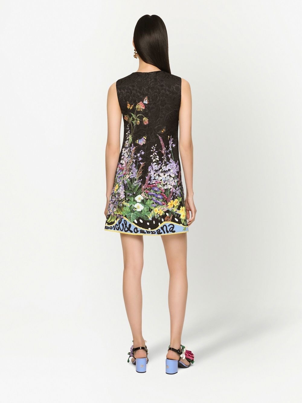 floral-print A-line dress - 4