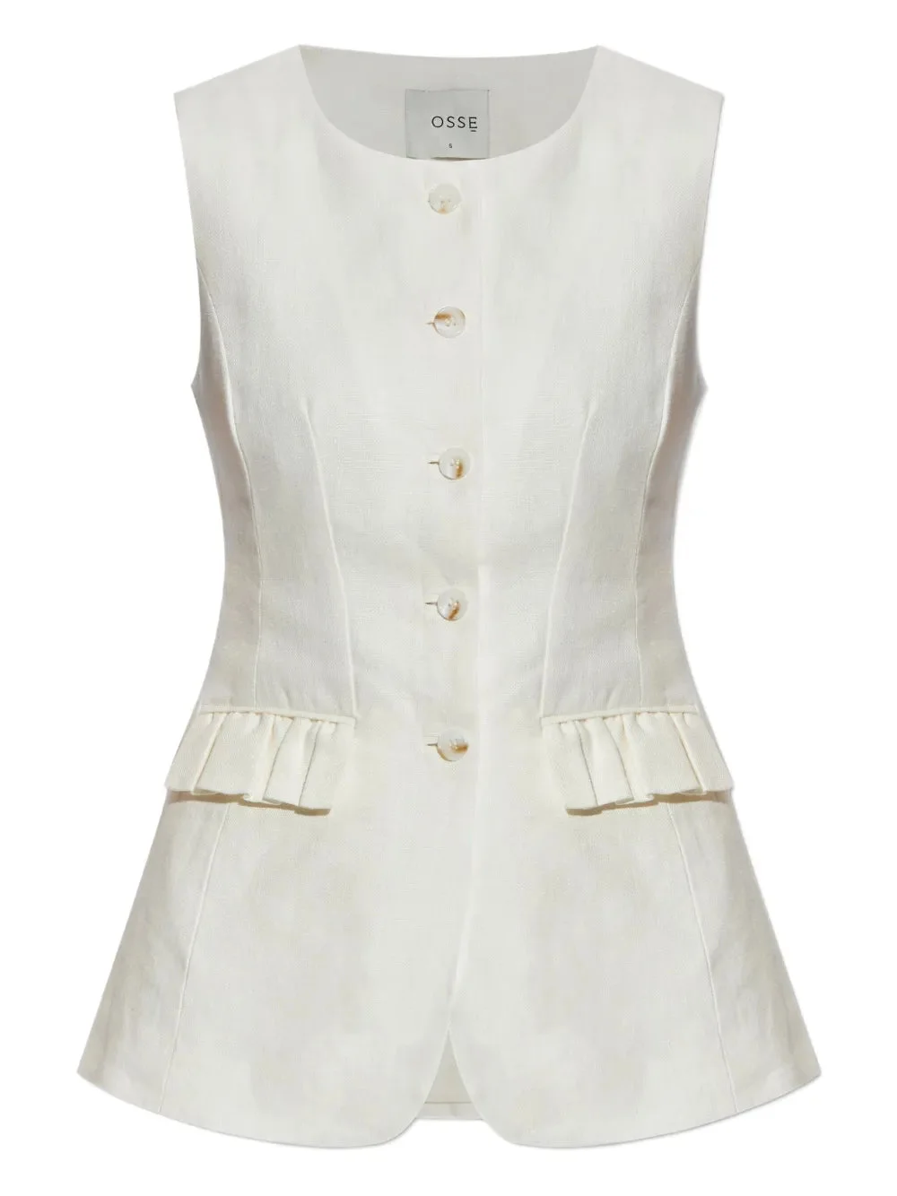 Matilda Gilet in Cream - 1