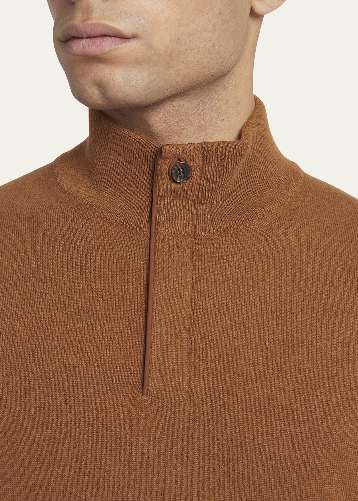Men's Cashmere Quarter-Zip Sweater - 5