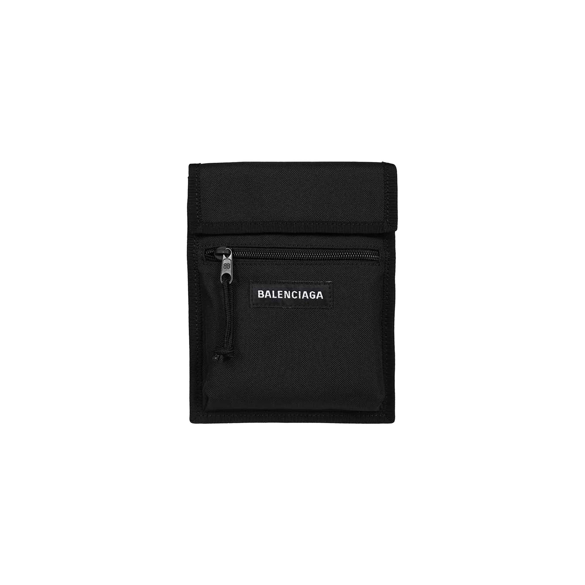 Balenciaga Explorer Nylon Crossbody Bag 'Black' - 1