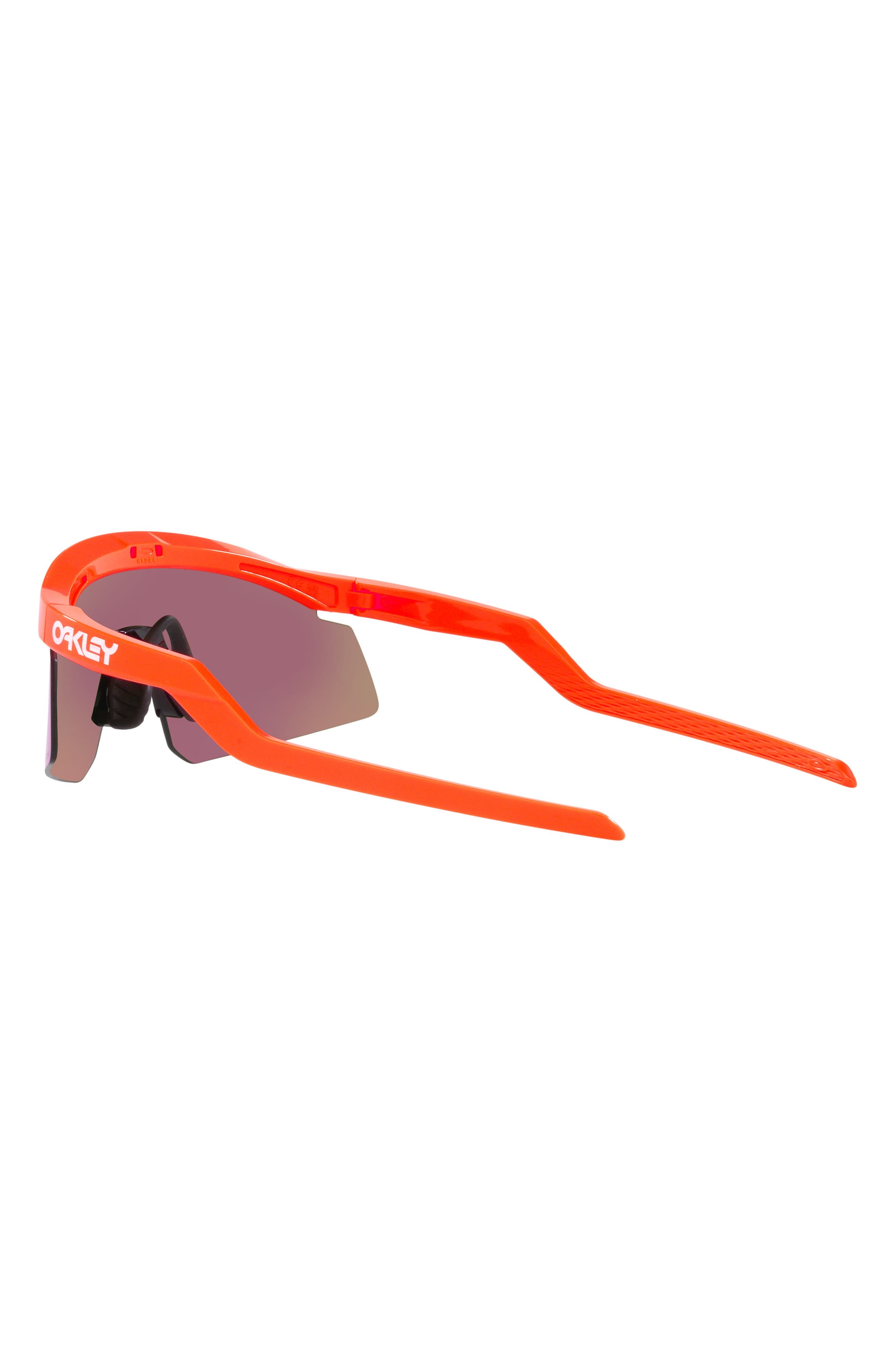 Oakley Hydra 37mm Prizm™ Semirimless Wrap Shield Sunglasses in Orange at Nordstrom - 3
