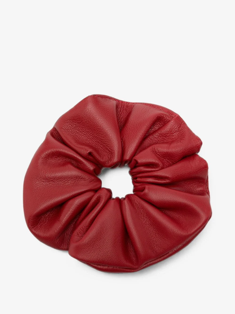 leather scrunchie - 1