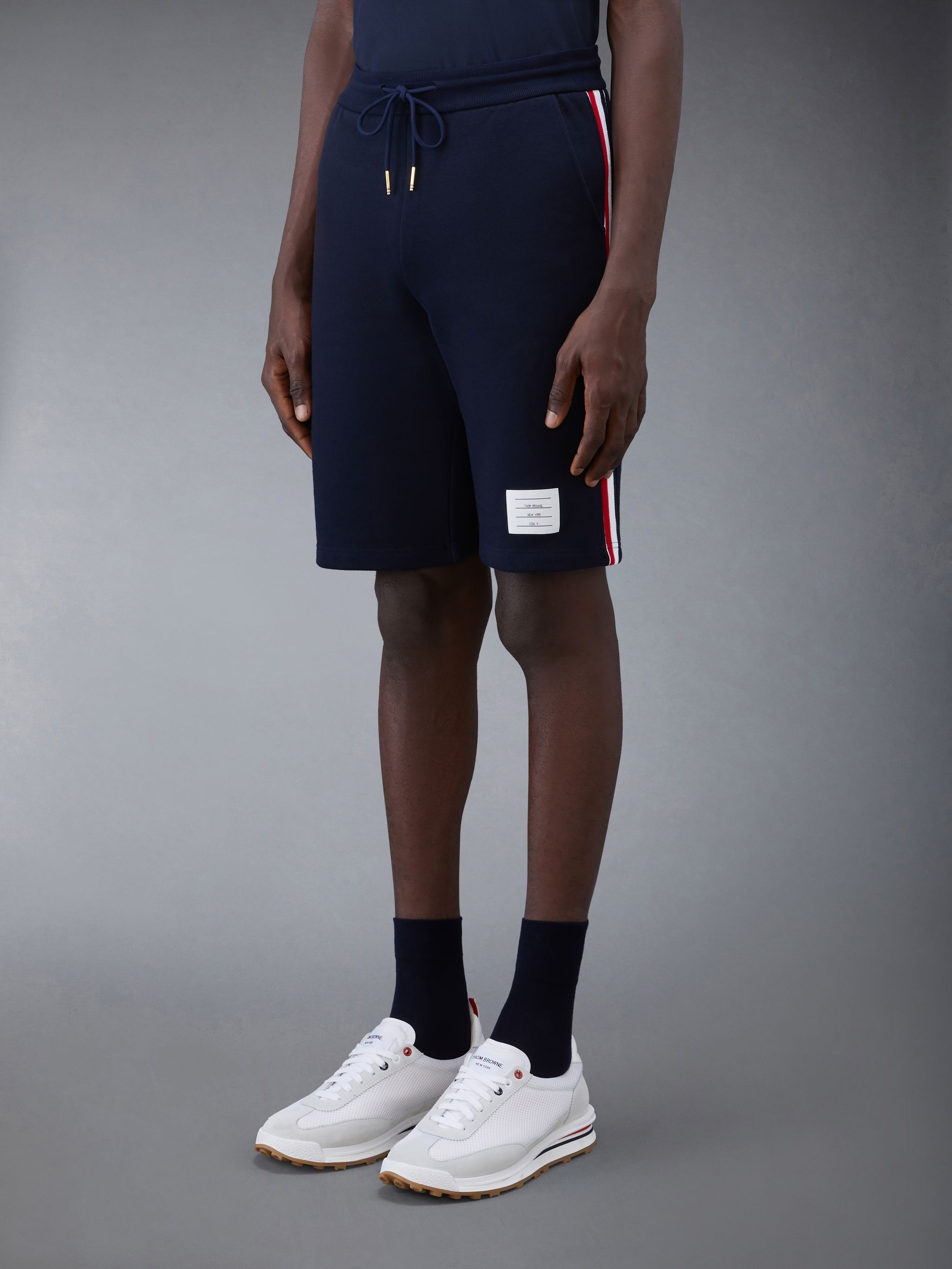 side-stripe track shorts - 2