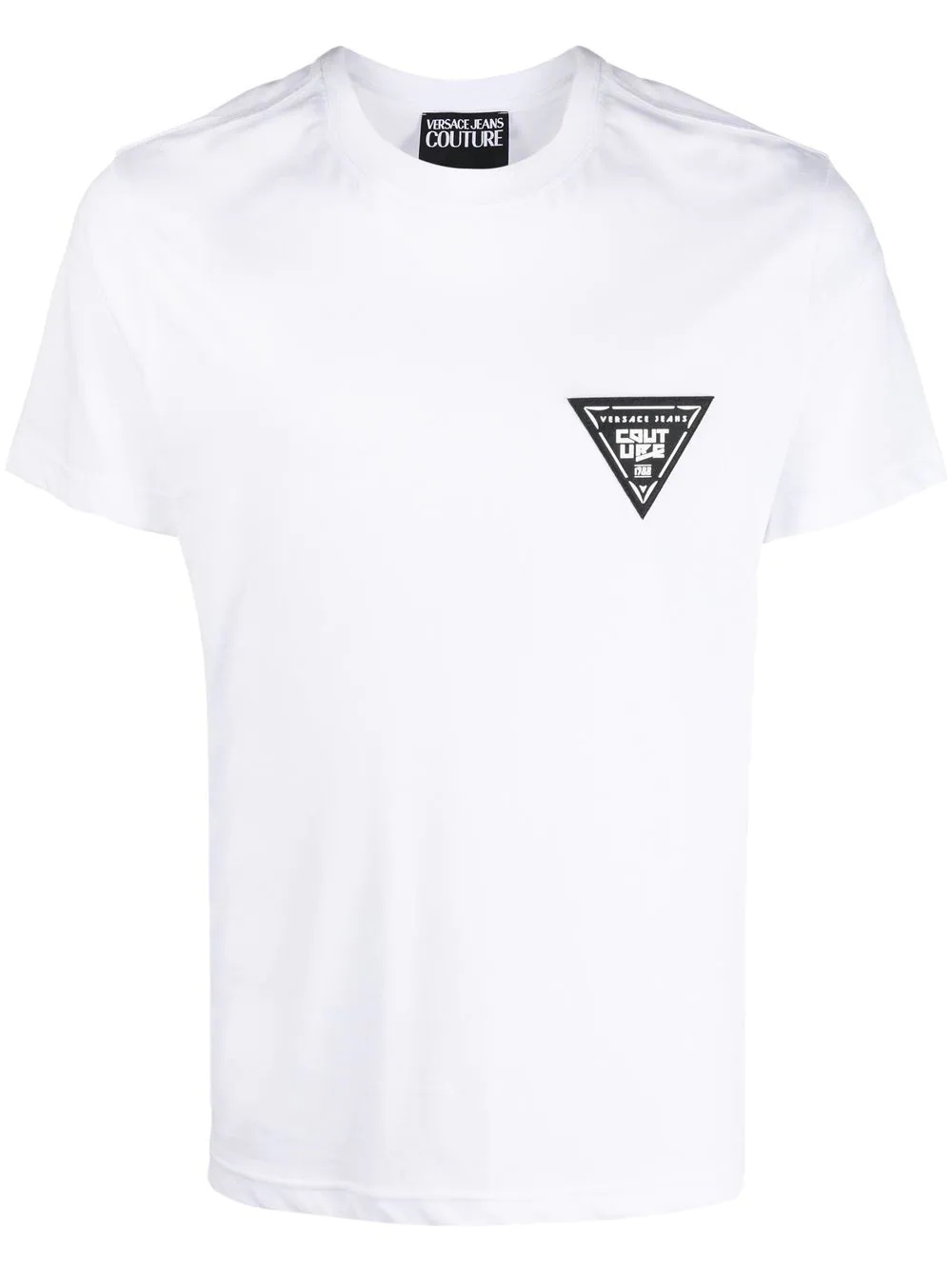 logo-patch cotton T-shirt - 1