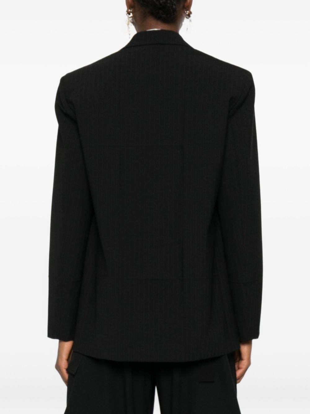 pinstripe blazer - 4