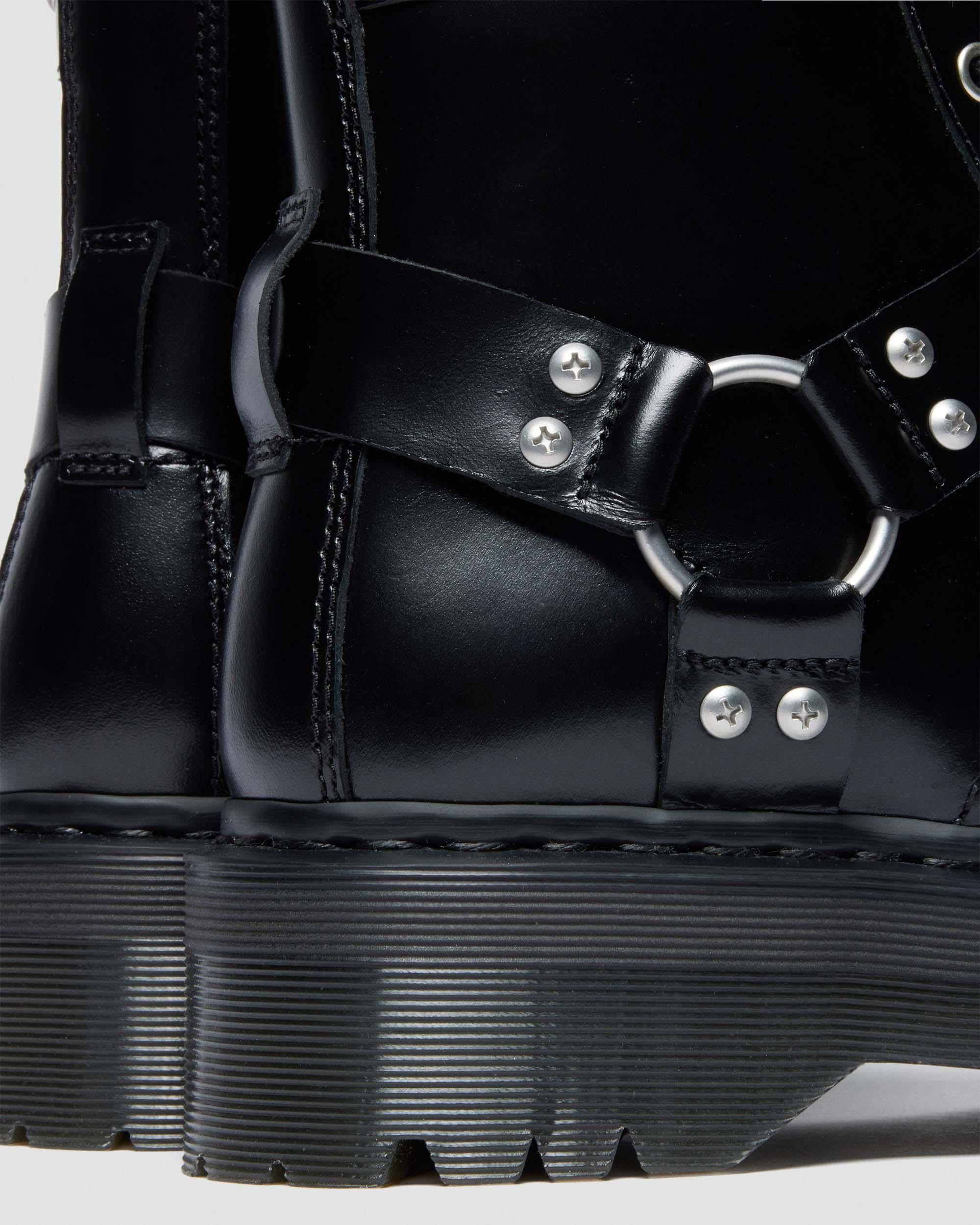 JADON HI HARNESS LEATHER PLATFORM BOOTS - 4