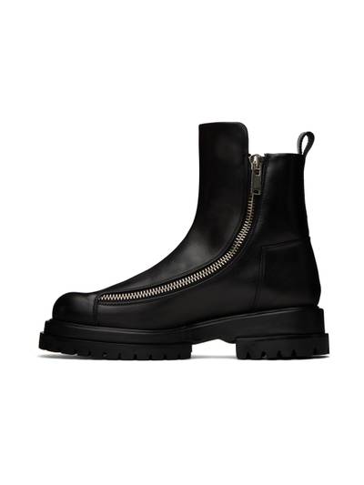 424 Black Zip Boots outlook