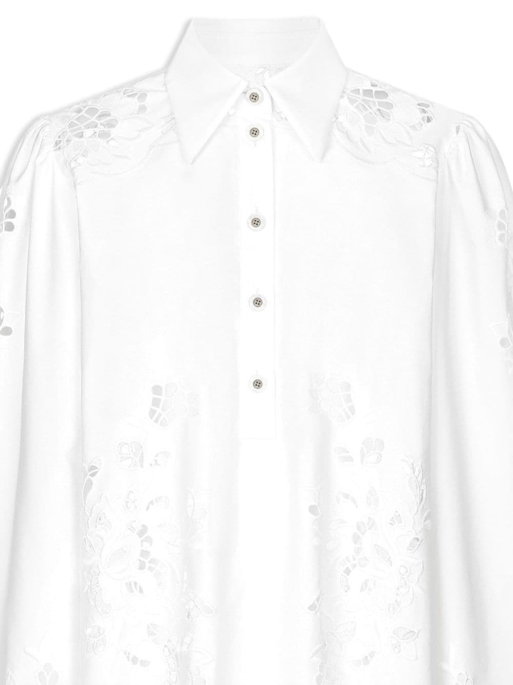 cut-out shirt minidress - 2