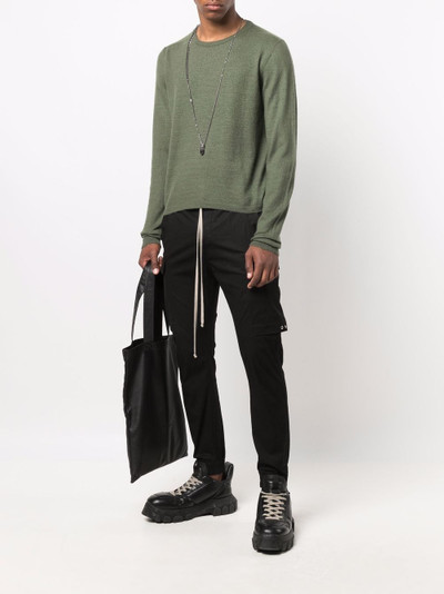 Rick Owens Oversized Cropped cashmere jumper outlook