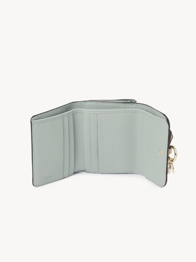 Chloé SMALL ALPHABET TRI-FOLD IN GRAINED LEATHER outlook