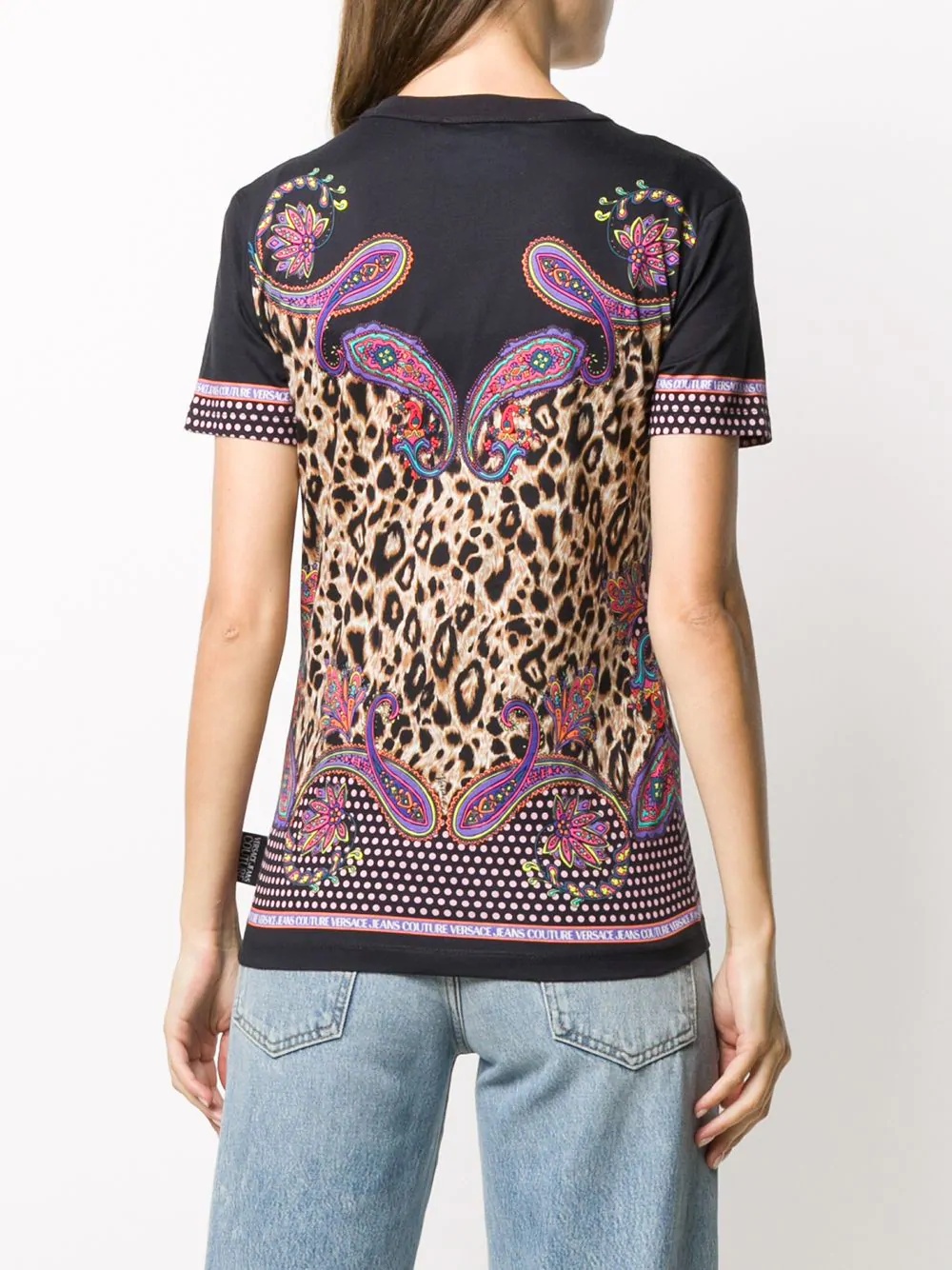 leopard print T-shirt  - 4