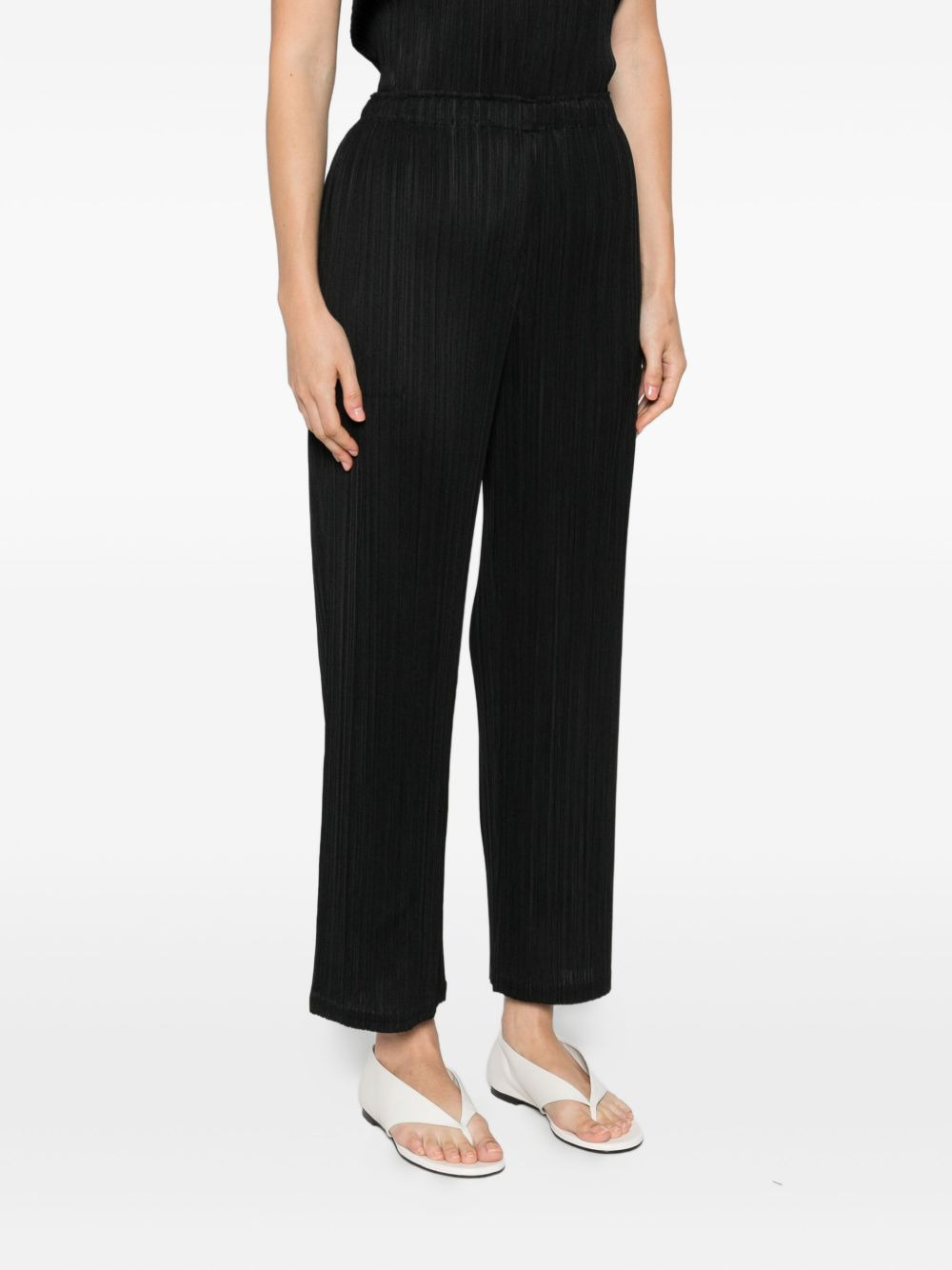 plissé-effect trousers - 3