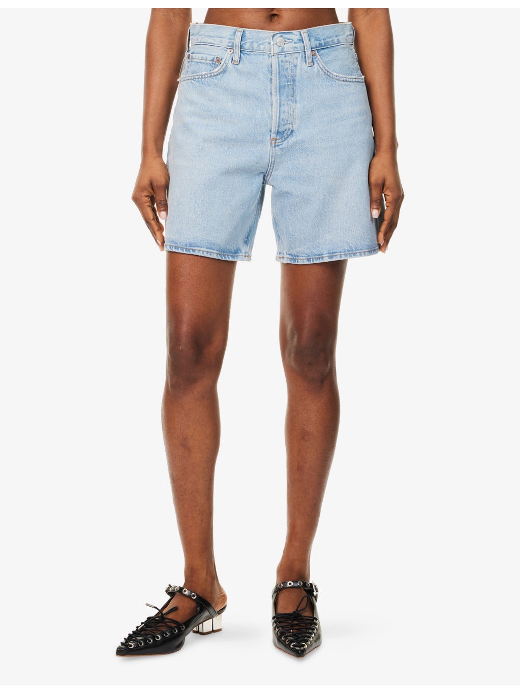 Dame High-Rise Denim Shorts - 3