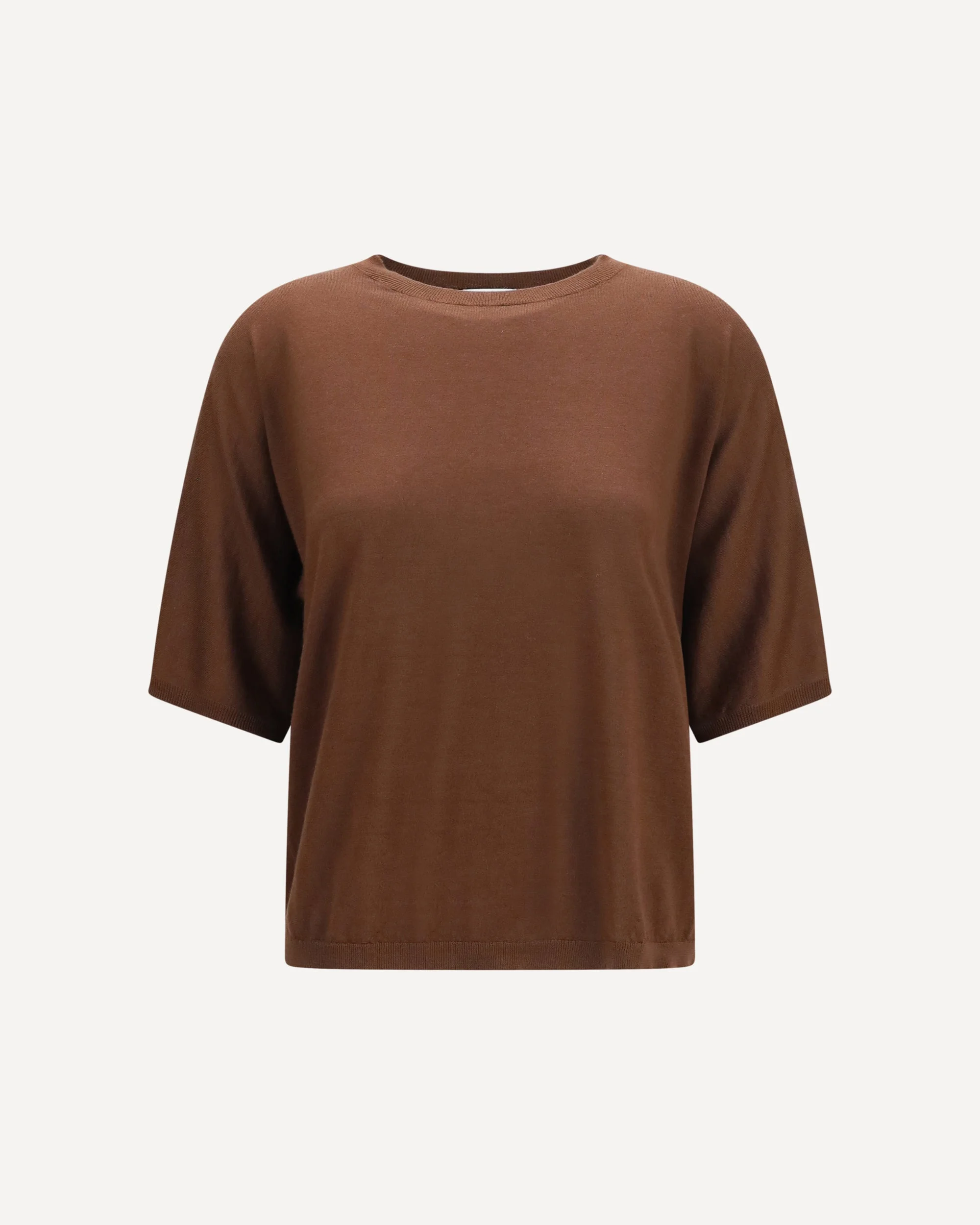 Short-sleeve cashmere and silk Sweater - 1