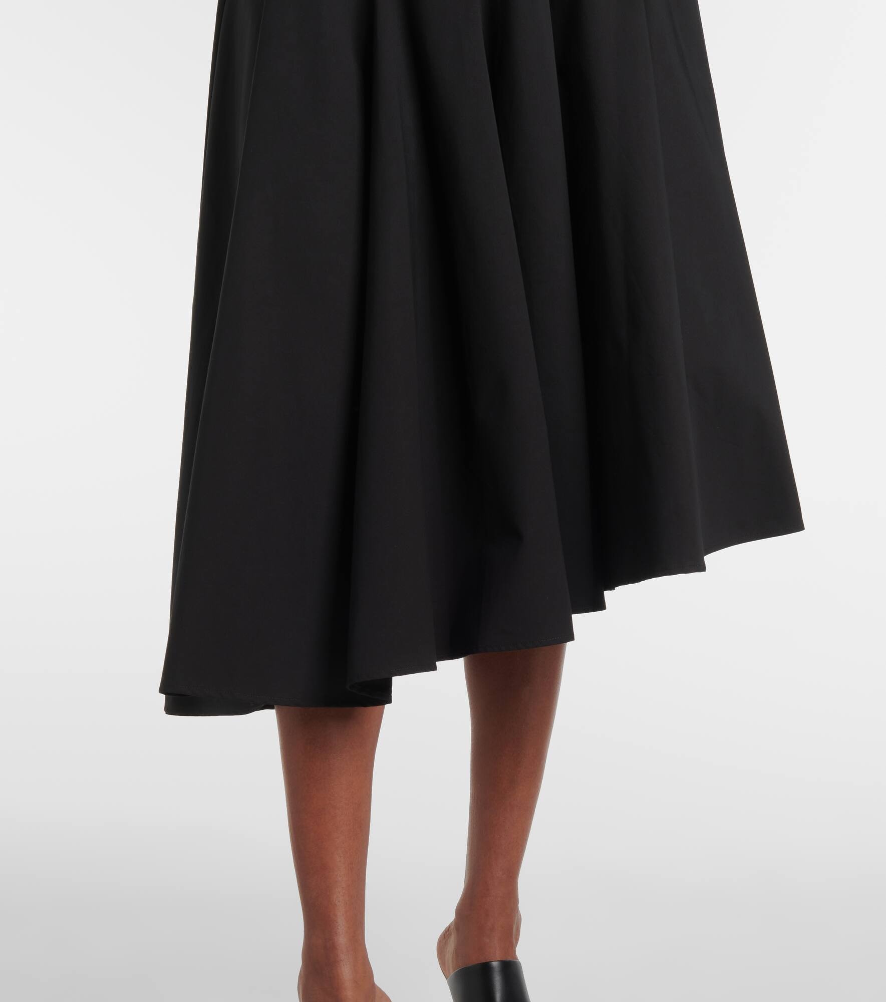 Rio asymmetric cotton midi skirt - 5