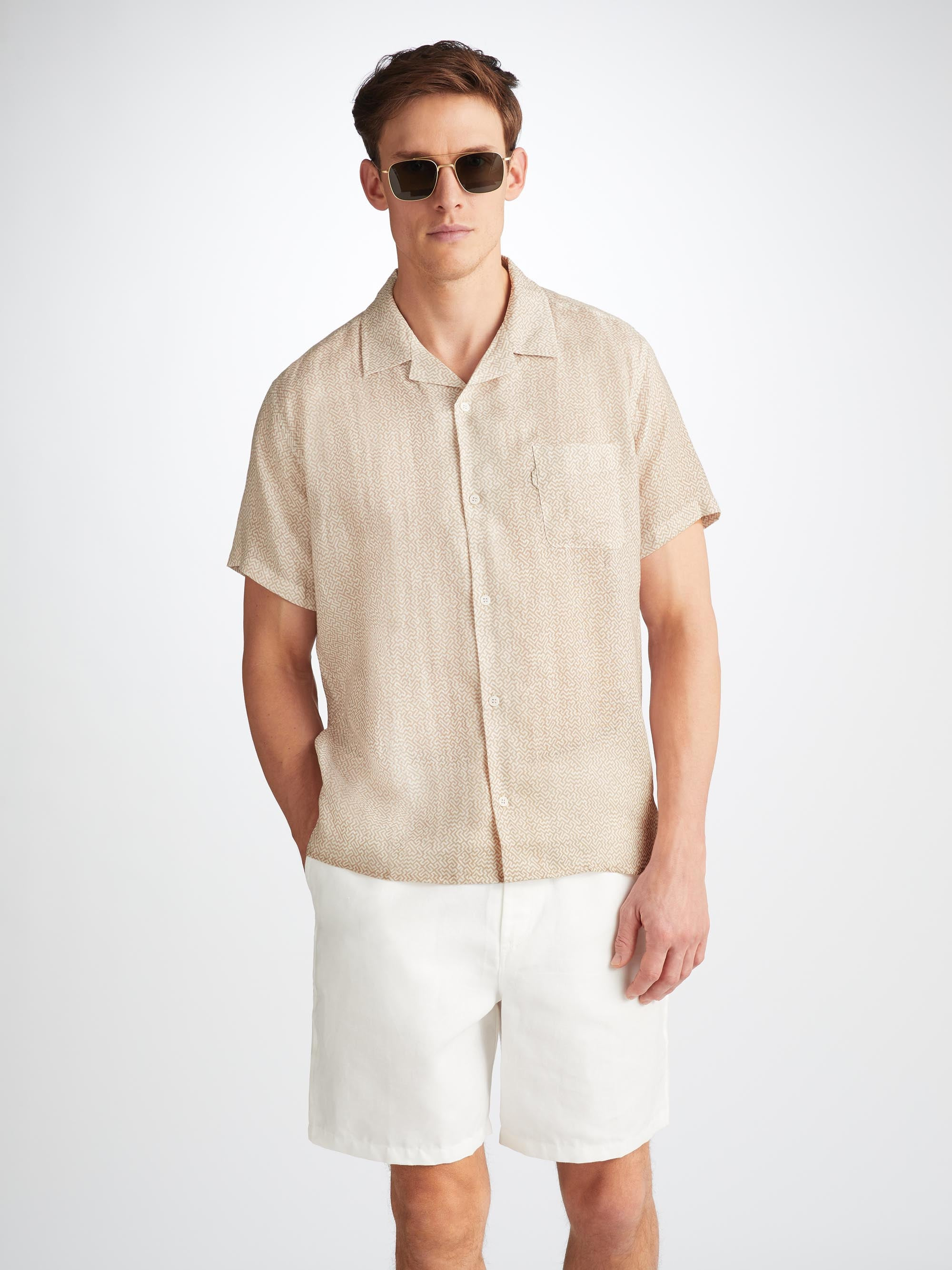 Men's Shirt Milan 24 Linen Sand - 5