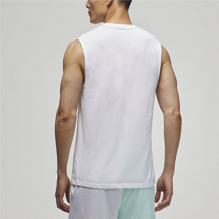 Air Jordan Casual Breathable Running Solid Color Sports Basketball Breathable Vest White DM1828-100 - 5