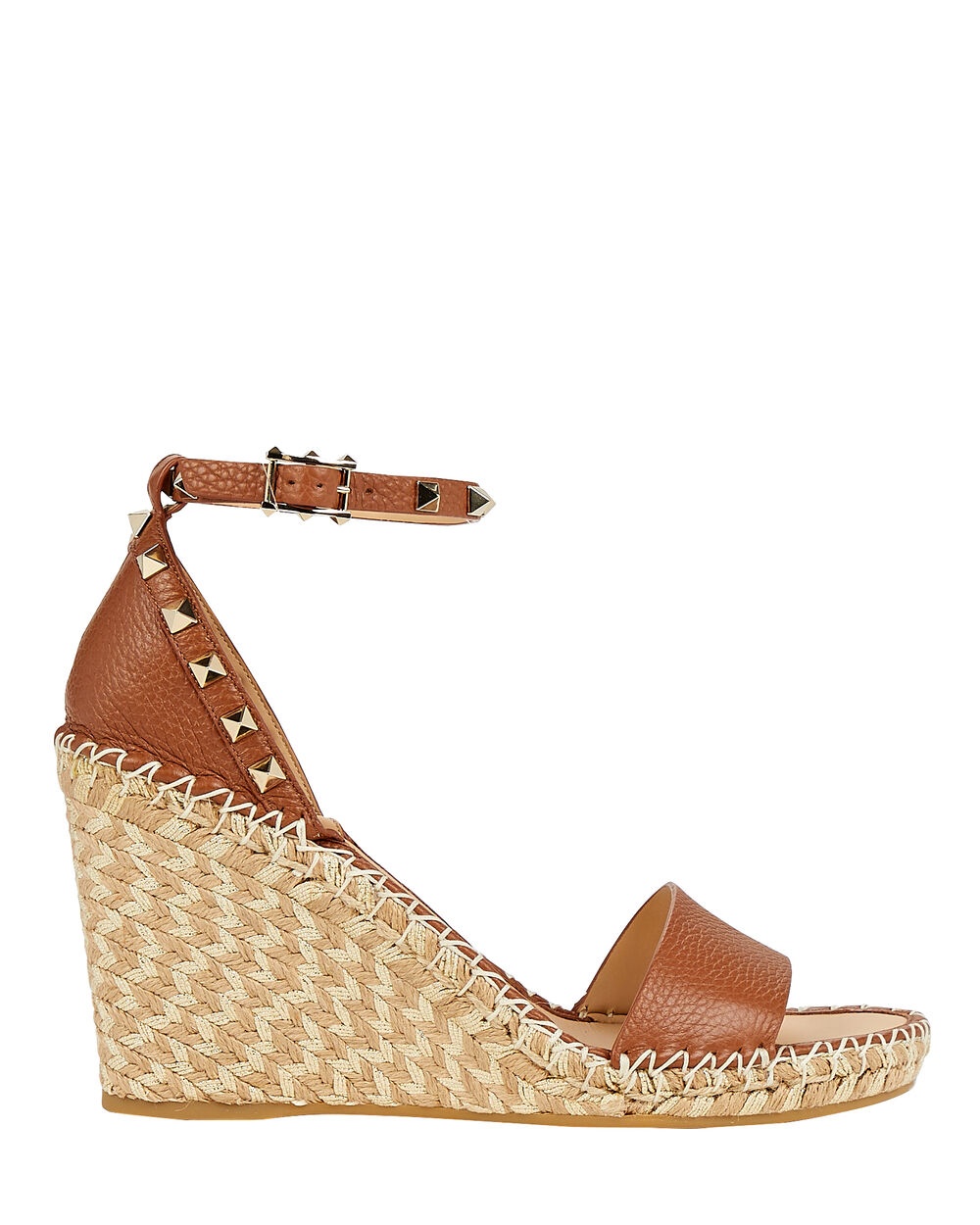 Rockstud Espadrille Wedge Sandals - 1